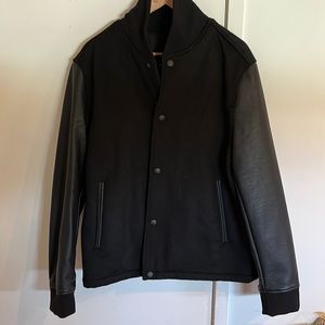 Express Men’s BNWT Varsity Vegan Leather Jacket